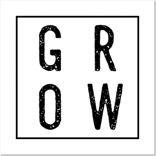GROW Square Posters and Art
